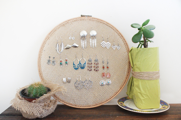 Embroidery Hoop Earring Stand